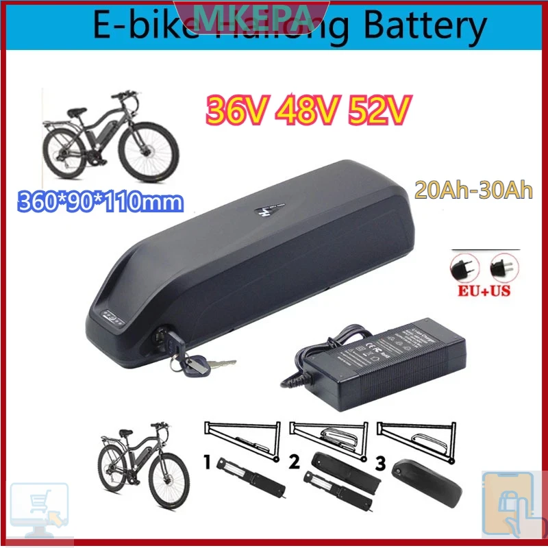 Ebike Battery 48V 20Ah Hailong - 🔋 36-48-52V para batería Hailong de