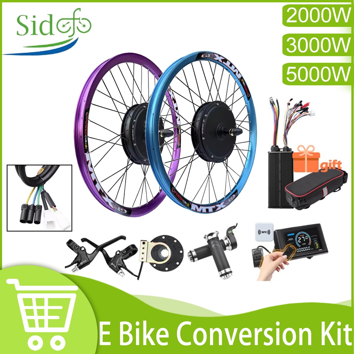 Ebike Conversion Kit 72V 3000W - Nuevo Kit de Conversión para Bicicleta