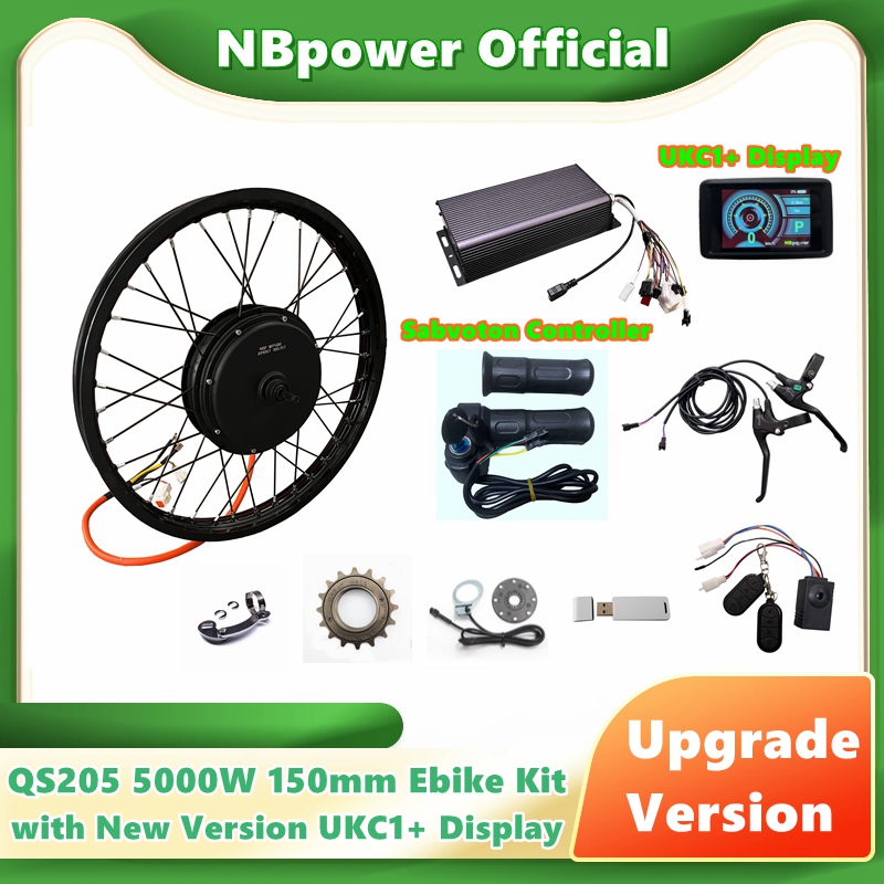 Ebike Conversion Kit 72V 3000W - NBpower/QS205 5000W V3 150mm Motor de