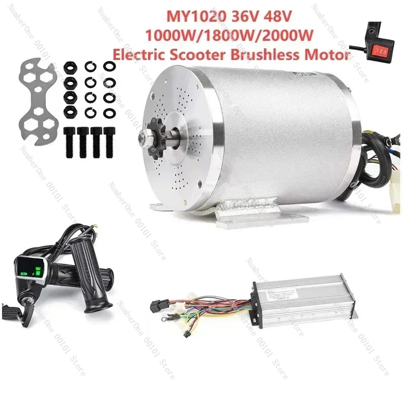 Ebike Conversion Kit 72V 3000W - Motor sin Escobillas para Scooter Eléctrico
