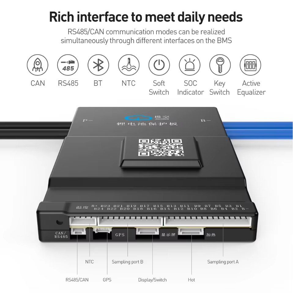 JK BMS Active Balance 150A 1A  - Smart Bms 72V 20S 150A Bluetooth reseña y precio