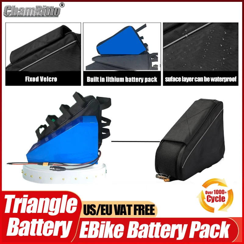 Batería triangular de litio pa - Electric Bicycle Battery 72V 30Ah reseña y precio