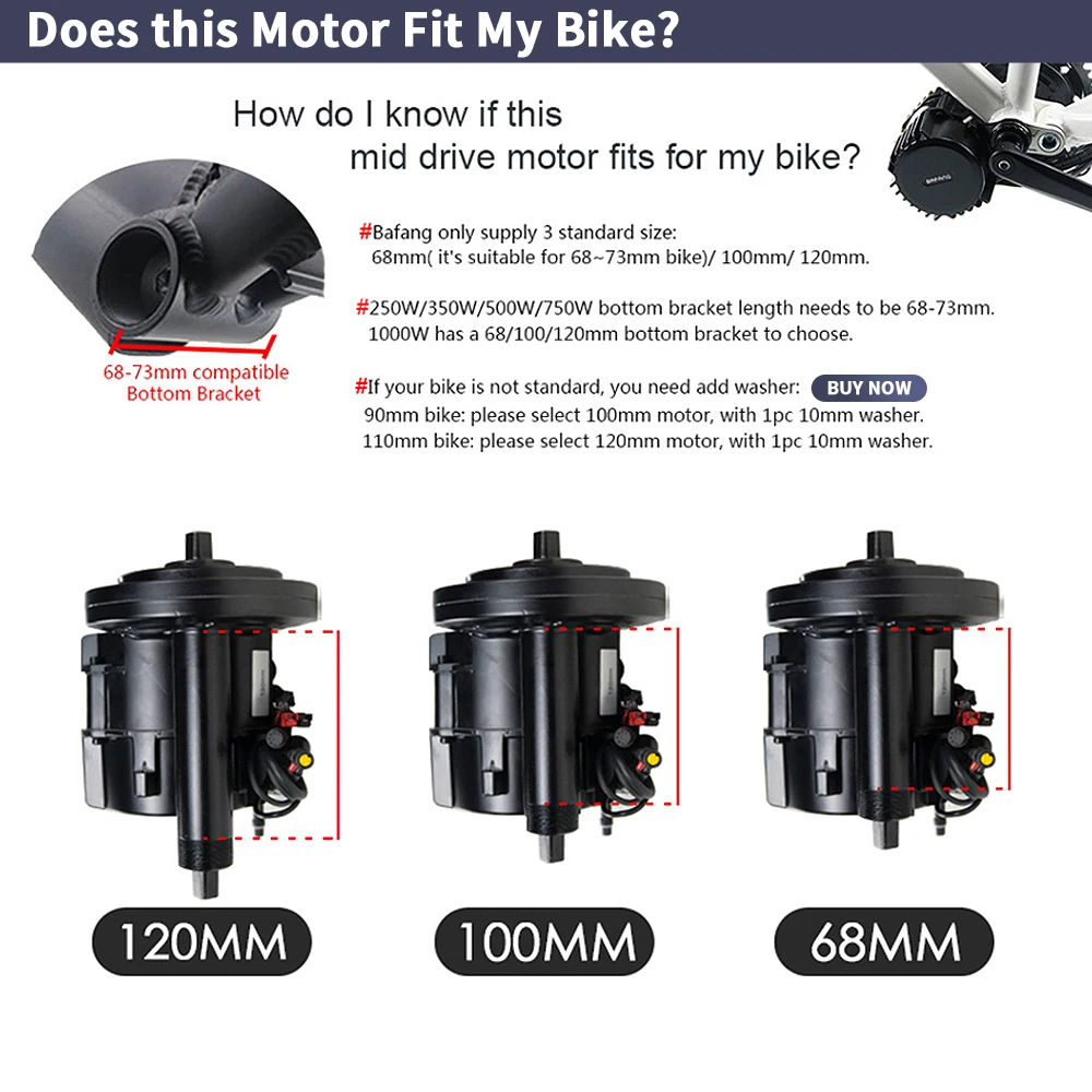 Bafang BBSHD 1000W 52V 48V 68m - Mid Drive Motor Kit 52V 1000W reseña y precio